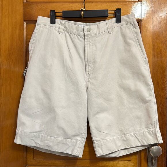 Columbia Light Cream Cargo Utility Shorts Men’s US Waist 34 Inseam 10” - Picture 1 of 7